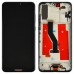 Дисплей для Huawei P20 Pro CLT-L29 з тачскрином та рамкою в зборі, колір чорний, IPS миниатюра 1