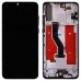 Дисплей для Huawei P20 Pro CLT-L29, з тачскріном і рамкою в зборі, колір чорний, OLED миниатюра 1