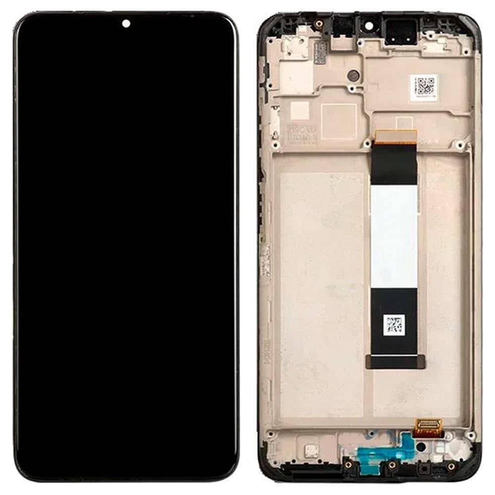 Дисплей для Xiaomi Redmi 9T, Poco M3 с тачскрином и рамкой, черный, оригинал фото 1