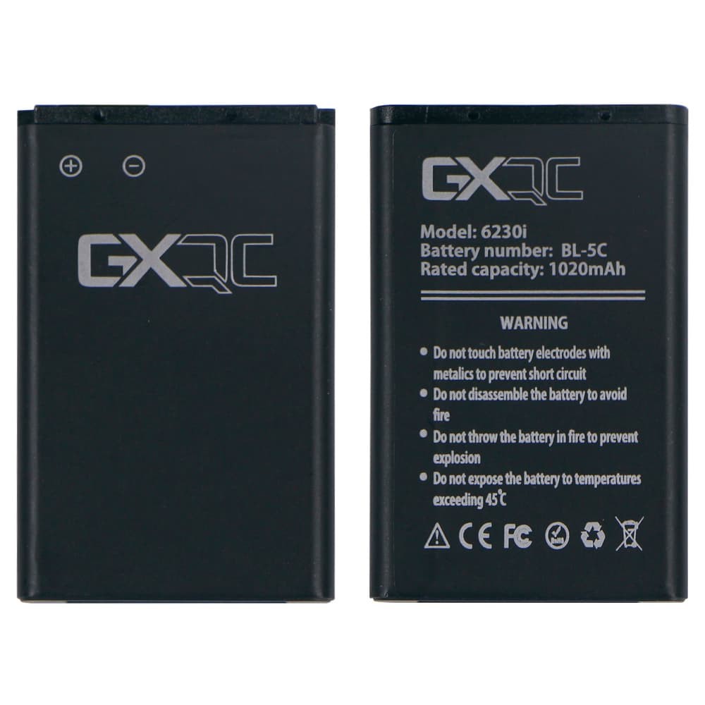 Аккумулятор BL-5C для Nokia 1100/1101/1110/1280/1600/1616/202/203/2300/2310/2323c/2330c/2610/2626/2700c/2730c/3100/3109c/3110c, GX фото 1