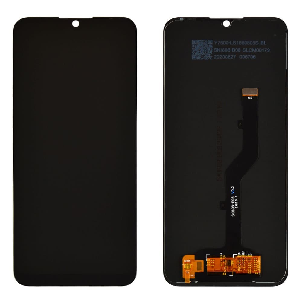 Дисплей для ZTE Blade A5 2020, A7S 2019, A7 Prime, A7 2019, A7 2020, A7 Vita SKI608-B08 V0.2 с тачскрином в сборе, цвет черный, оригинал фото 1