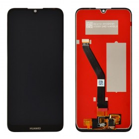 Дисплей для Huawei Y6 2019/Y6 Prime 2019/Y6S/Y6 Pro 2019, Honor 8A/8a Pro/8A Prime с тачскрином в сборе, 2 окошка под датчики,  цвет черный, оригинал, без рамки