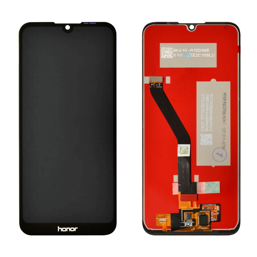 Дисплей для Huawei Y6 2019, Y6 Prime 2019, Y6S, Y6 Pro 2019, Honor 8A, 8a Pro, 8A Prime с тачскрином в сборе, цвет черный, Orig PRC, 2 окошка под датчики фото 1