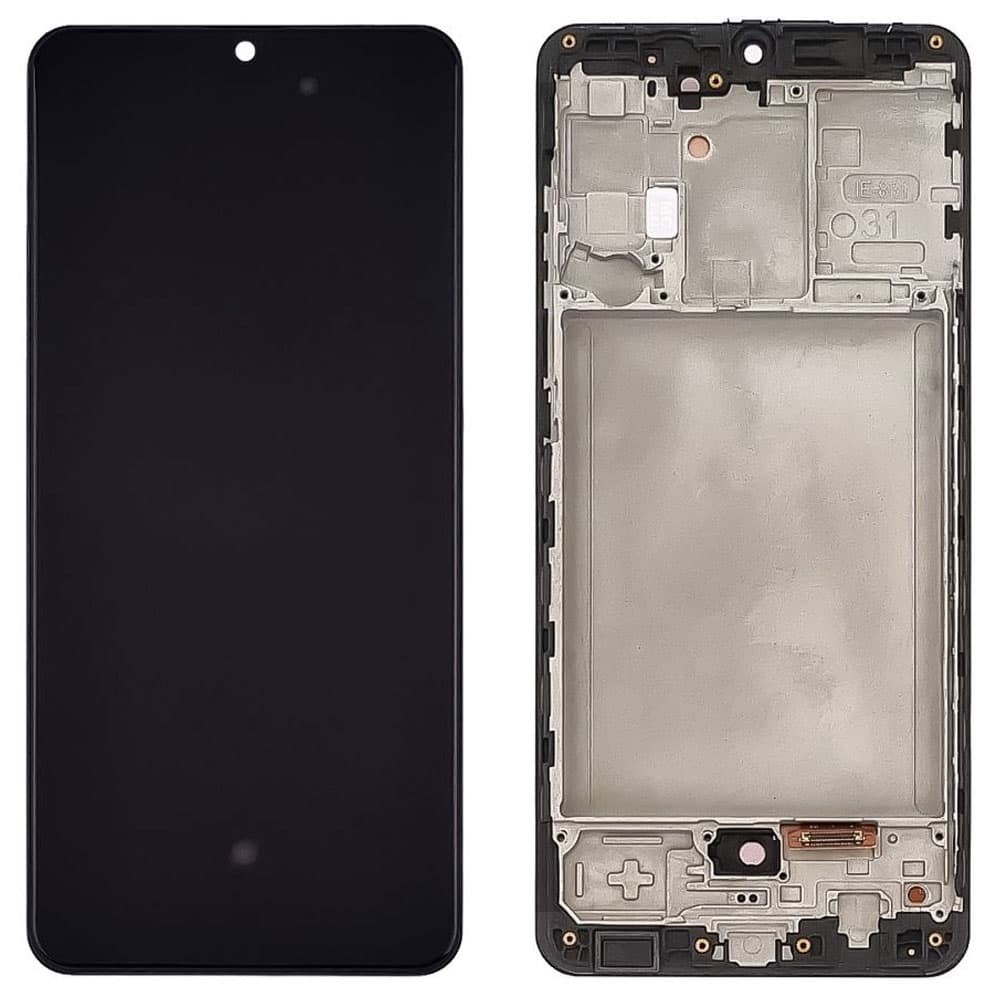 Дисплей для Samsung A315F/DS Galaxy A31 2020 з тачскріном і рамкую в зборі, колір чорний, OLED small LCD, уцінка фото 1
