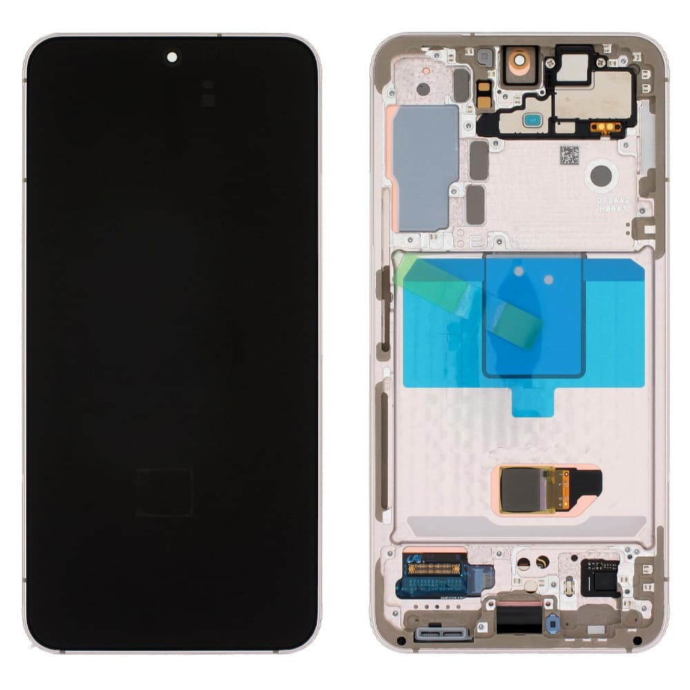 Дисплей для Samsung S901F Galaxy S22 2022 (GH82-27520F), с тачскрином и рамкой в сборе, цвет фиолетовый, сервисный оригинал фото 1