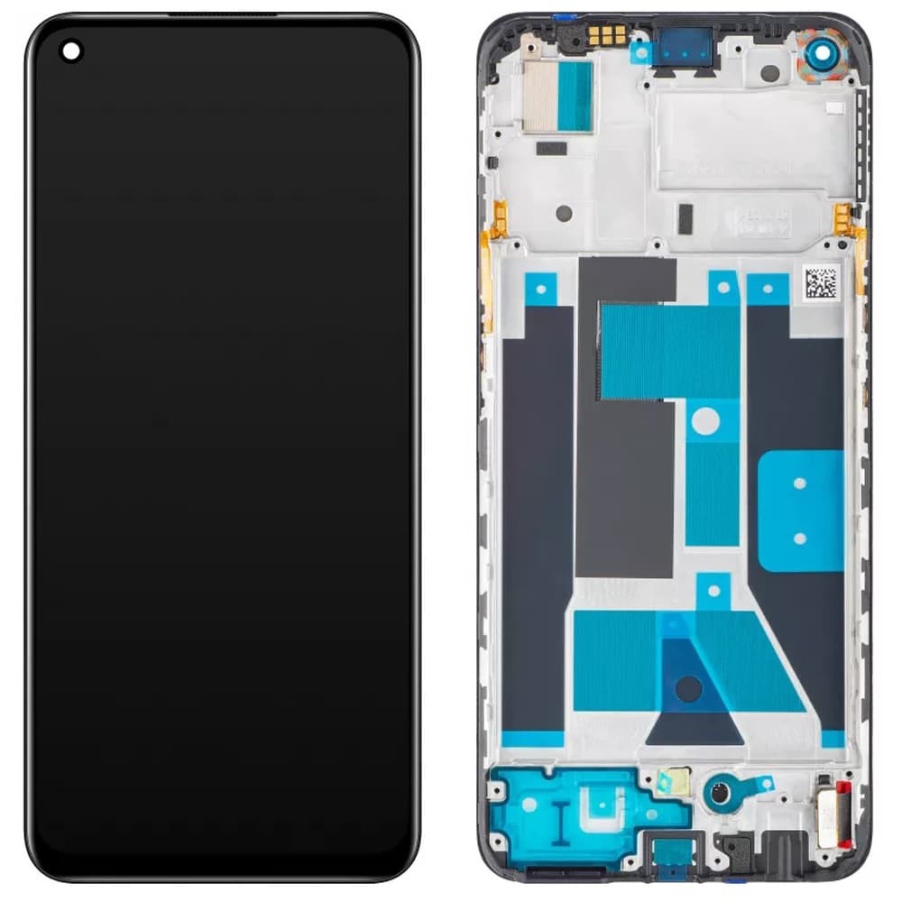 Дисплей для Realme 9 4G, з тачскріном і рамкою в зборі, колір чорний, IPS фото 1