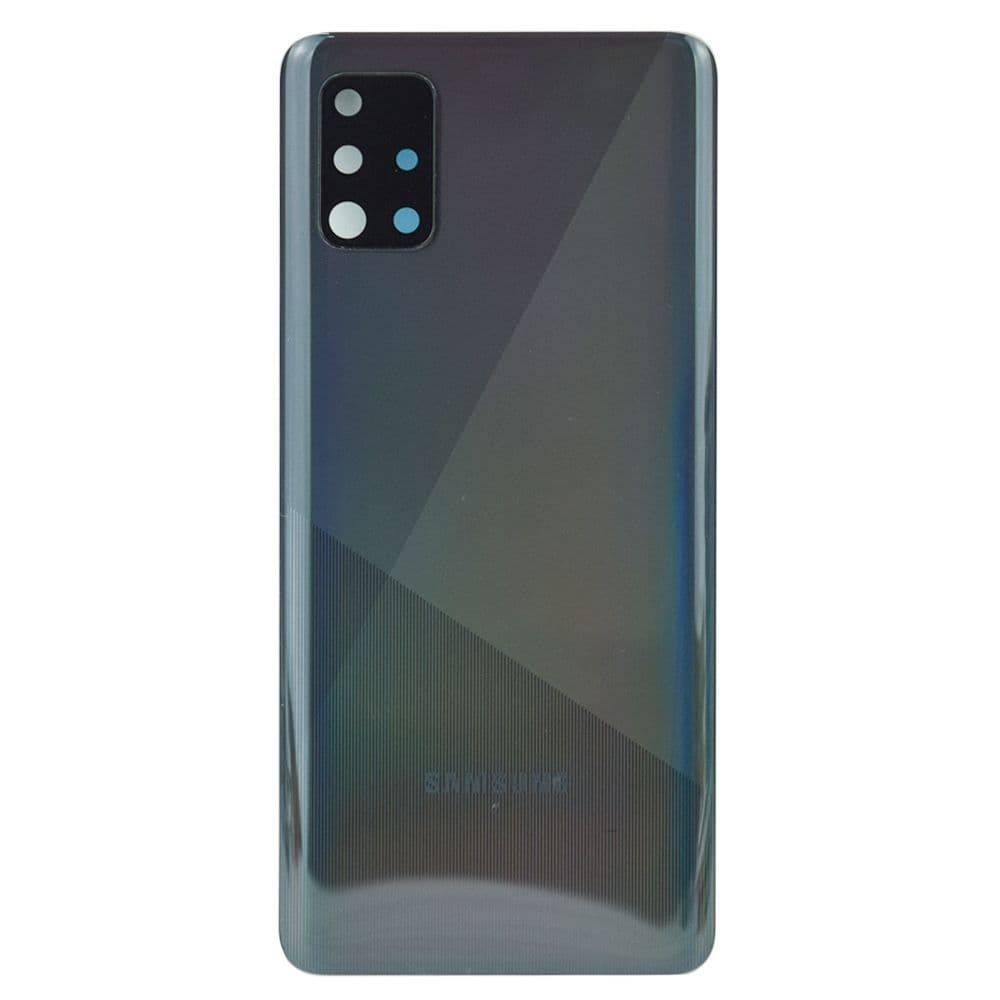 Задняя крышка для Samsung A515 Galaxy A51 2020, со стеклом камеры, цвет черный фото 1
