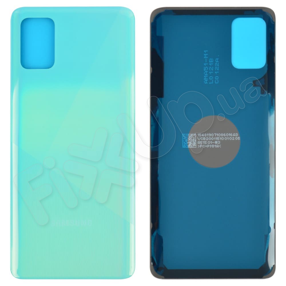 Задняя крышка для Samsung A515 Galaxy A51 2020, цвет синий фото 1