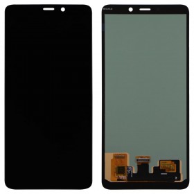 Дисплей для Samsung A920F/DS Galaxy A9 2018 с тачскрином в сборе, oled,  цвет черный, без рамки