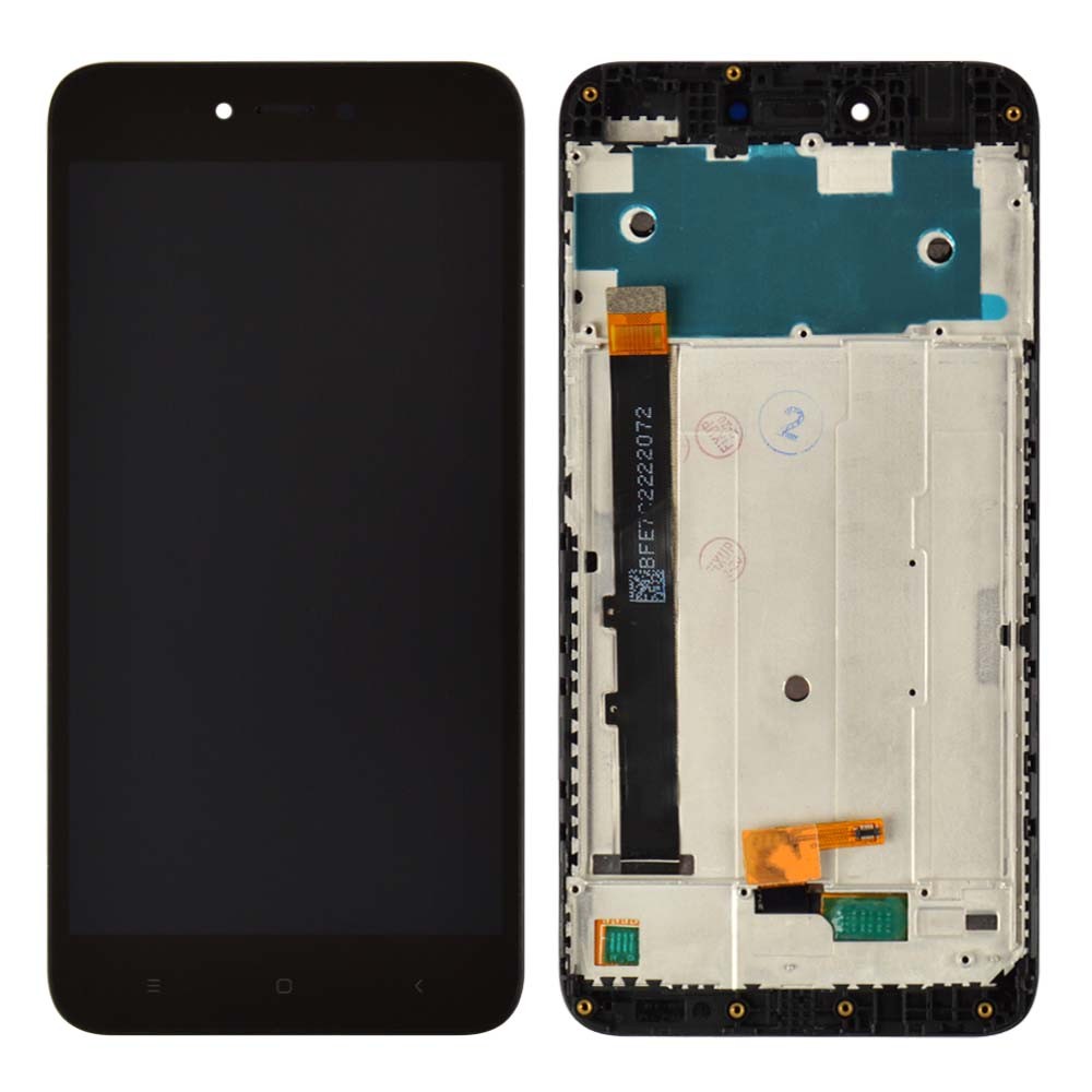 Дисплей для Xiaomi Redmi Note 5A, Y1 Lite з тачскрином та рамкою в зборі, колір чорний, оригінал фото 1