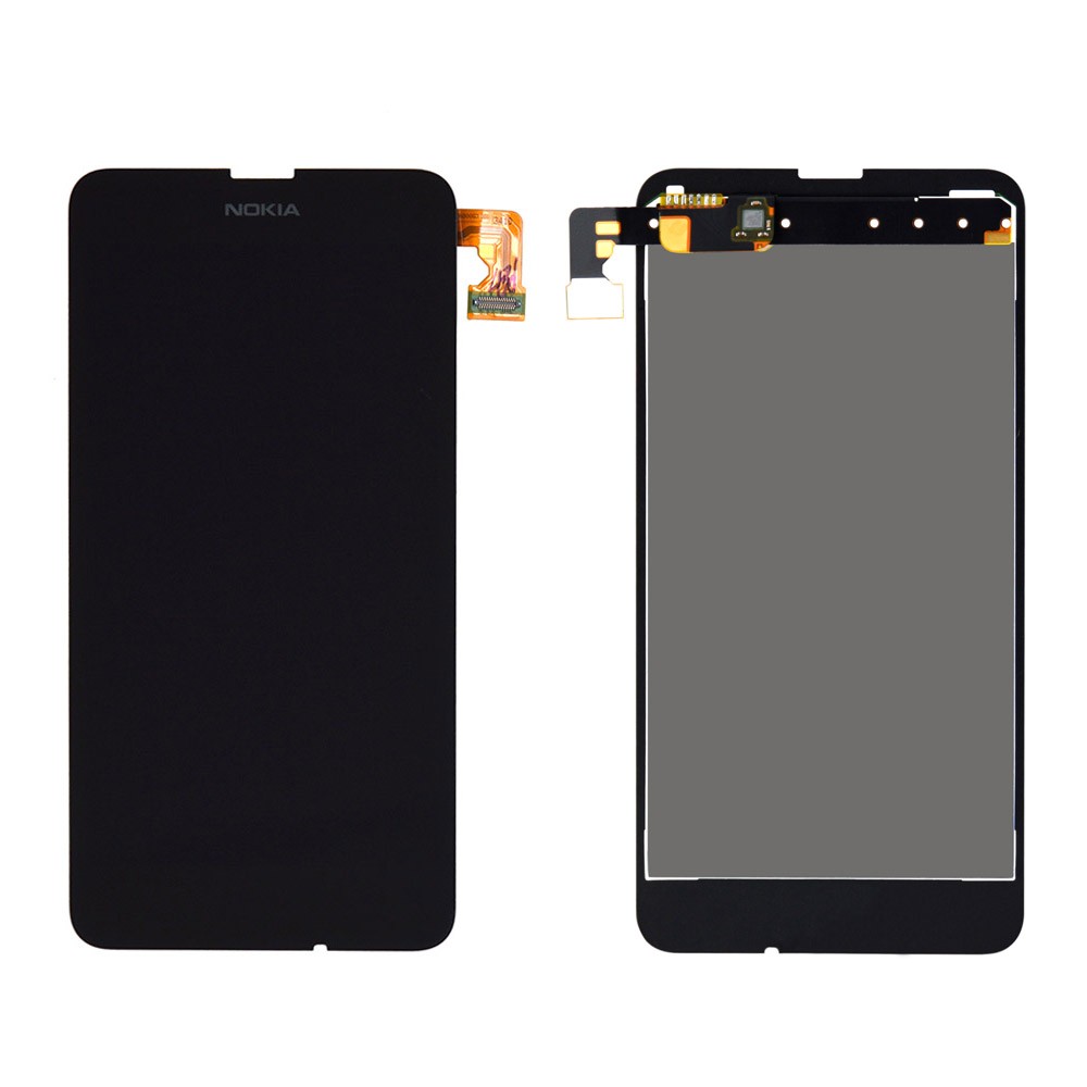 Дисплей Nokia 630 Lumia, 635, 636, 638 с тачскрином в сборе, цвет черный фото 1