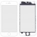 Стекло iPhone 6, цвет белый, с рамкой миниатюра 1
