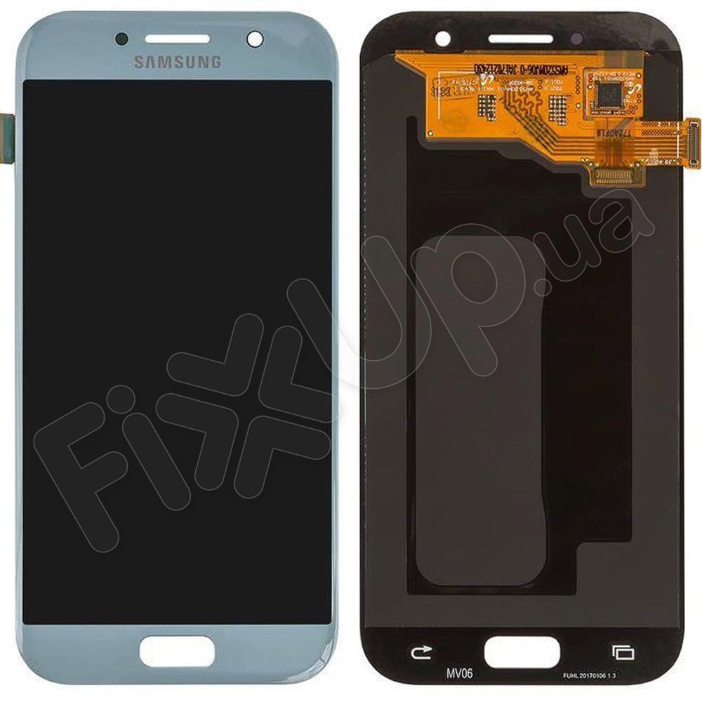 Дисплей для Samsung A520F/DS Galaxy A5 (2017) с тачскрином в сборе, цвет синий, OLED фото 1