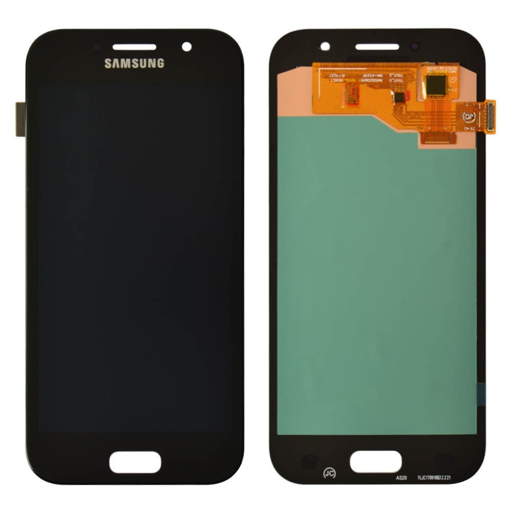 Дисплей для Samsung A520F /DS Galaxy A5 (2017) с тачскрином, черный, OLED small LCD фото 1
