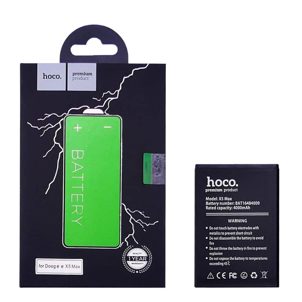 Акумулятор BAT16484000 для Doogee X5 Max, X5 MAX PRO, НОСО, 4000 mAh фото 1