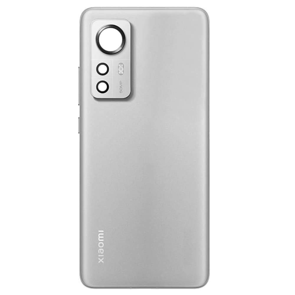 Задняя крышка для Xiaomi Redmi 12 Pro, со стеклом камеры, цвет серый фото 1