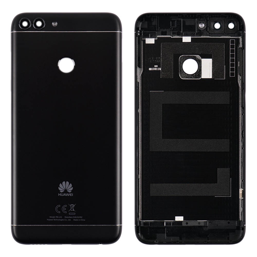 Задняя крышка для Huawei P Smart/Enjoy 7s (FIG-L31/FIG-LX1), цвет черный, уценка фото 1