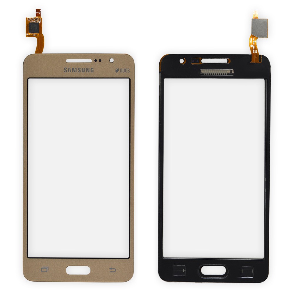 Тачскрин Samsung Galaxy Grand Prime/VE (G530H, G530E, G531H, G530F/DS), колір золотий, маленька мікросхема фото 1