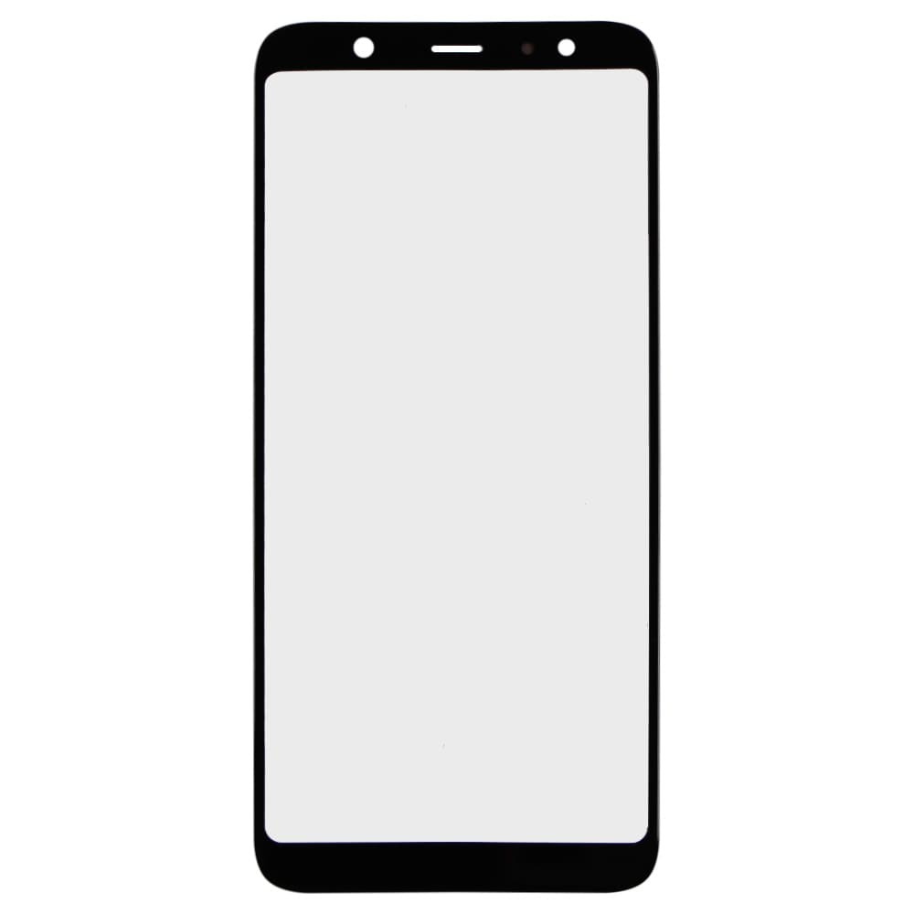 Стекло корпуса для Samsung A605 Galaxy A6 Plus 2018 + OCA, цвет черный фото 1
