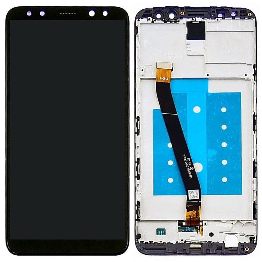 Дисплей для Huawei Mate 10 Lite (RNE-L01/RNE-L21) с тачскрином и рамкой, черный, оригинал с замененным стеклом фото 1