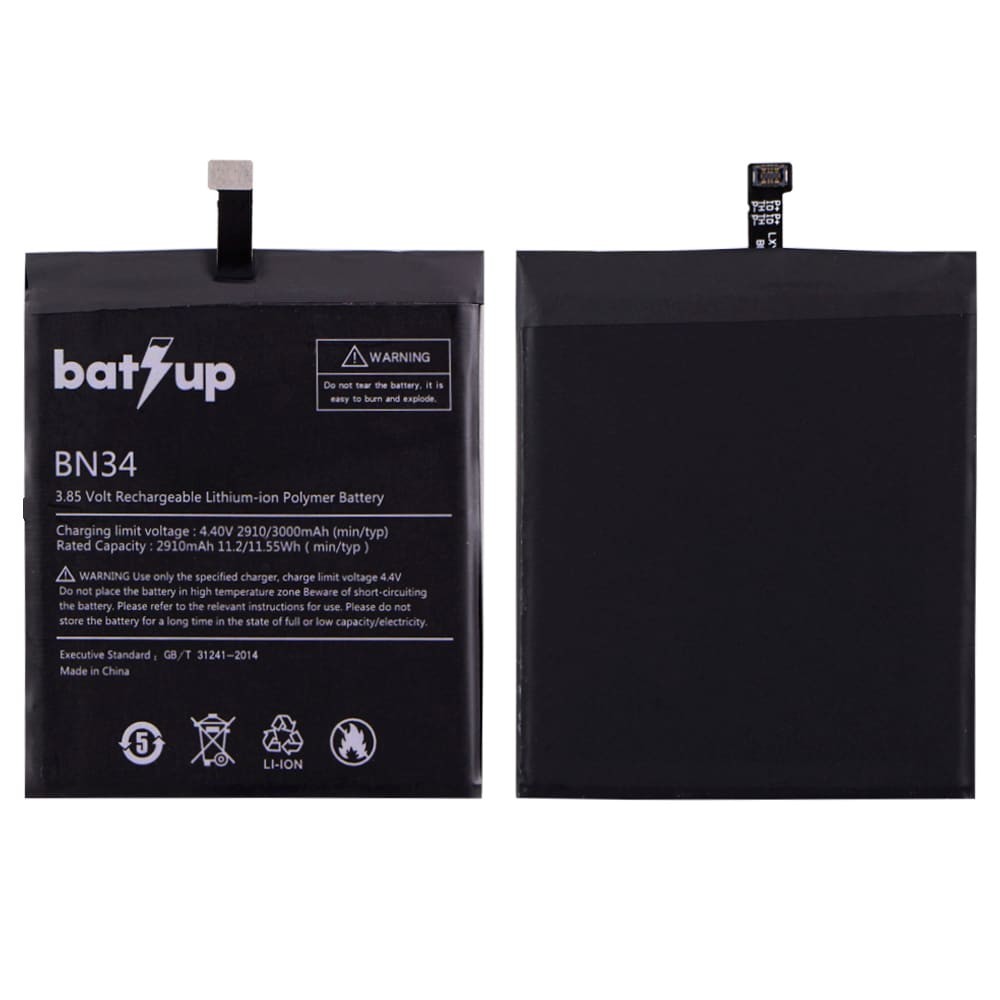 Аккумулятор BN34 для Xiaomi Redmi 5A, 3000mAh, BatUp фото 1
