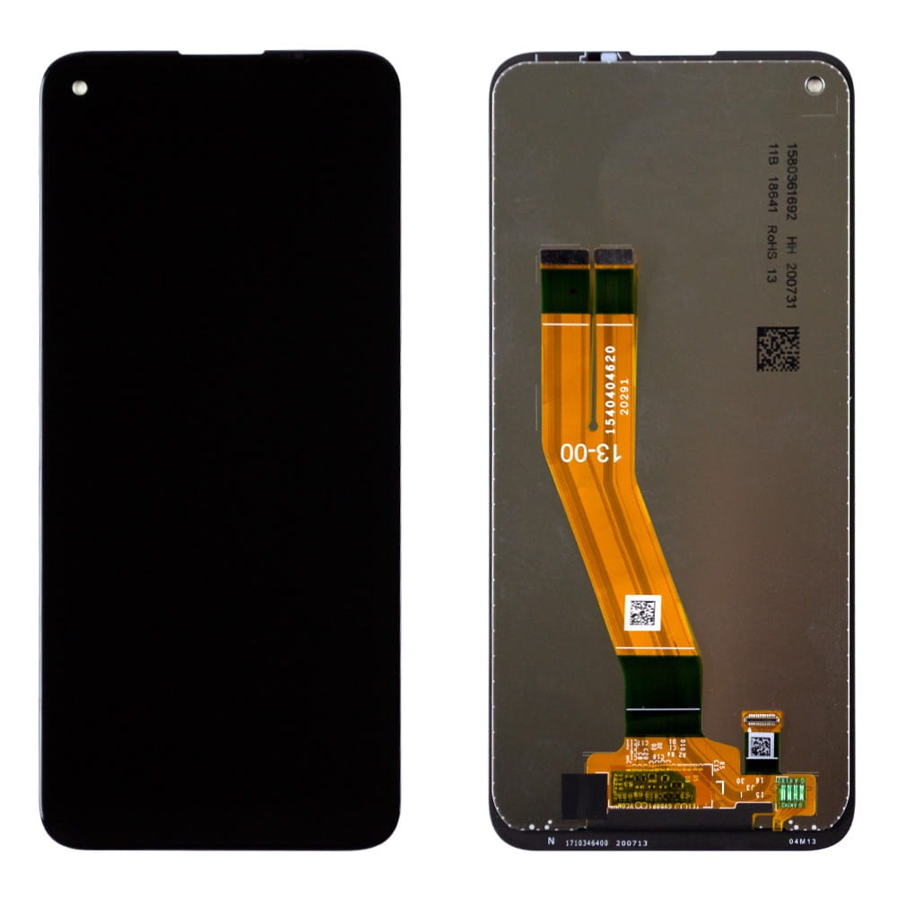 Дисплей для Samsung A115A/AZ/AP/U/U1/W Galaxy A11 2019/M115 Galaxy M11 (159,5мм) с тачскрином в сборе, цвет черный, оригинал с замененным стеклом фото 1