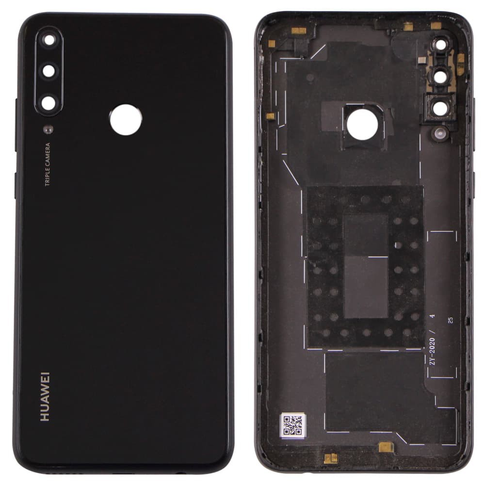 Задняя крышка для Huawei Y6P 2020, цвет черный фото 1