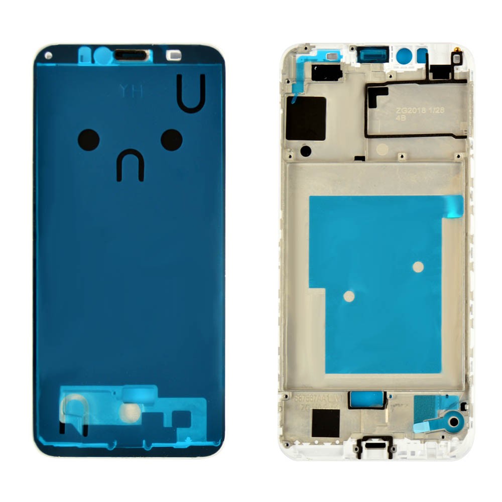 Рамка для дисплея Huawei Honor 7A Pro, 7C, Y6 2018, Y6 Prime 2018 (AUM-L29, AUM-L41, ATU-L21, ATU-L31), колір білий фото 1