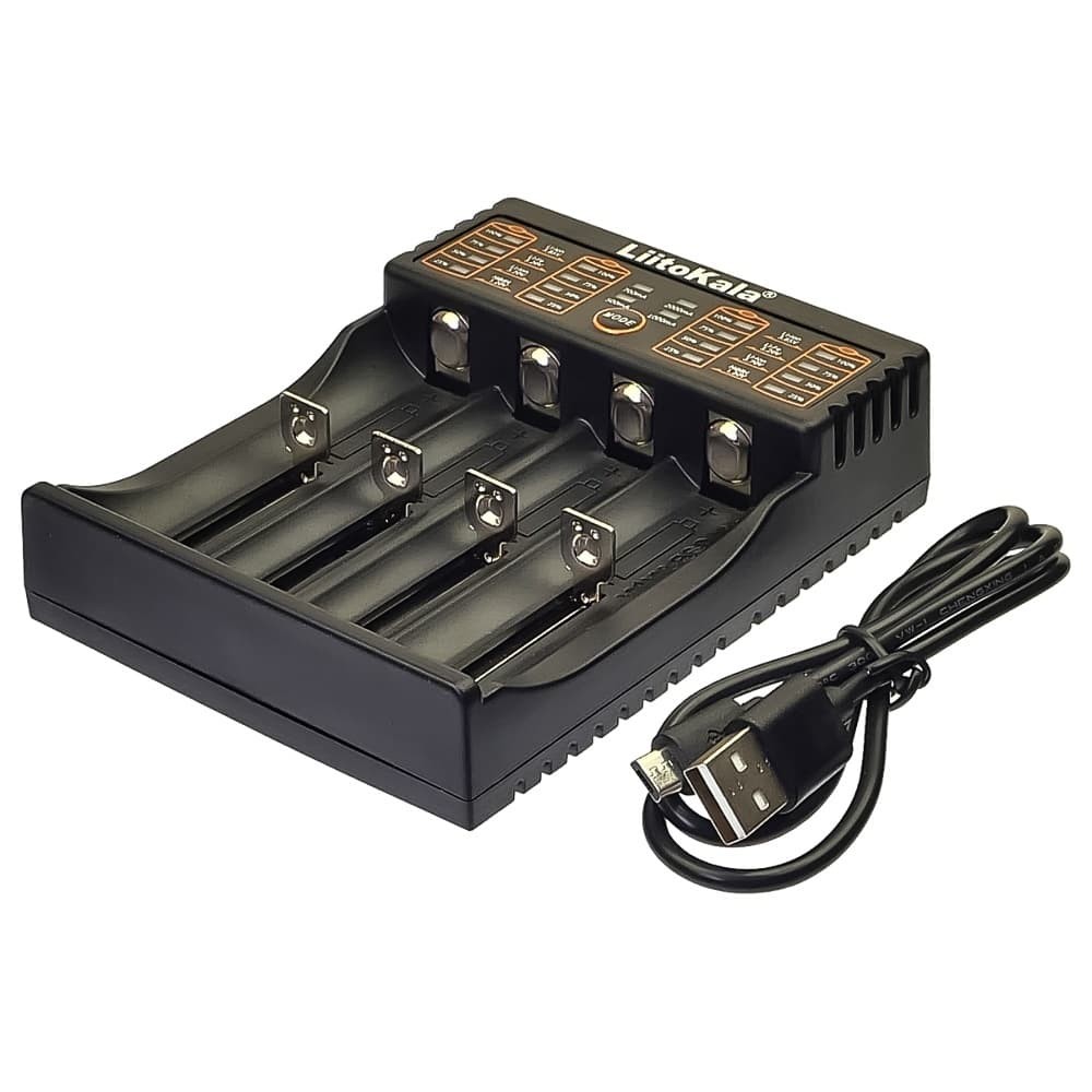 Зарядний пристрій LiitoKala Lii-402 для акумуляторів 18650, 4 слоти, USB-C фото 1