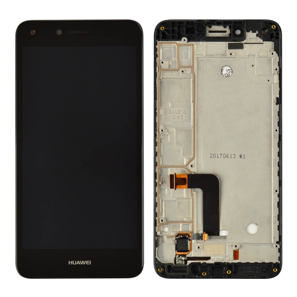 Дисплей для Huawei Y5 II, Honor 5, Honor Play 5 (CUN-U29, CUN-L21) с тачскрином и рамкой в сборе, цвет черный фото 1