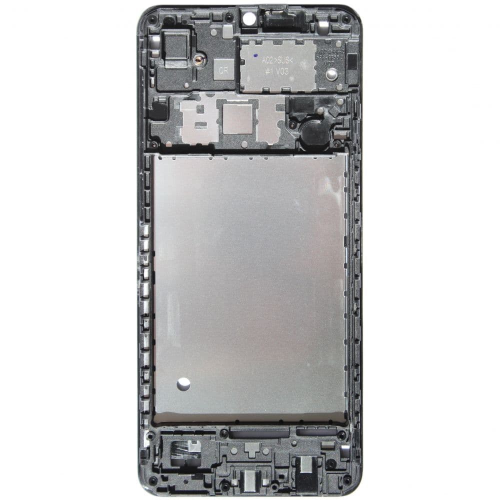 Рамка (средняя часть корпуса) для дисплея Samsung A022 Galaxy A02, цвет черный фото 1