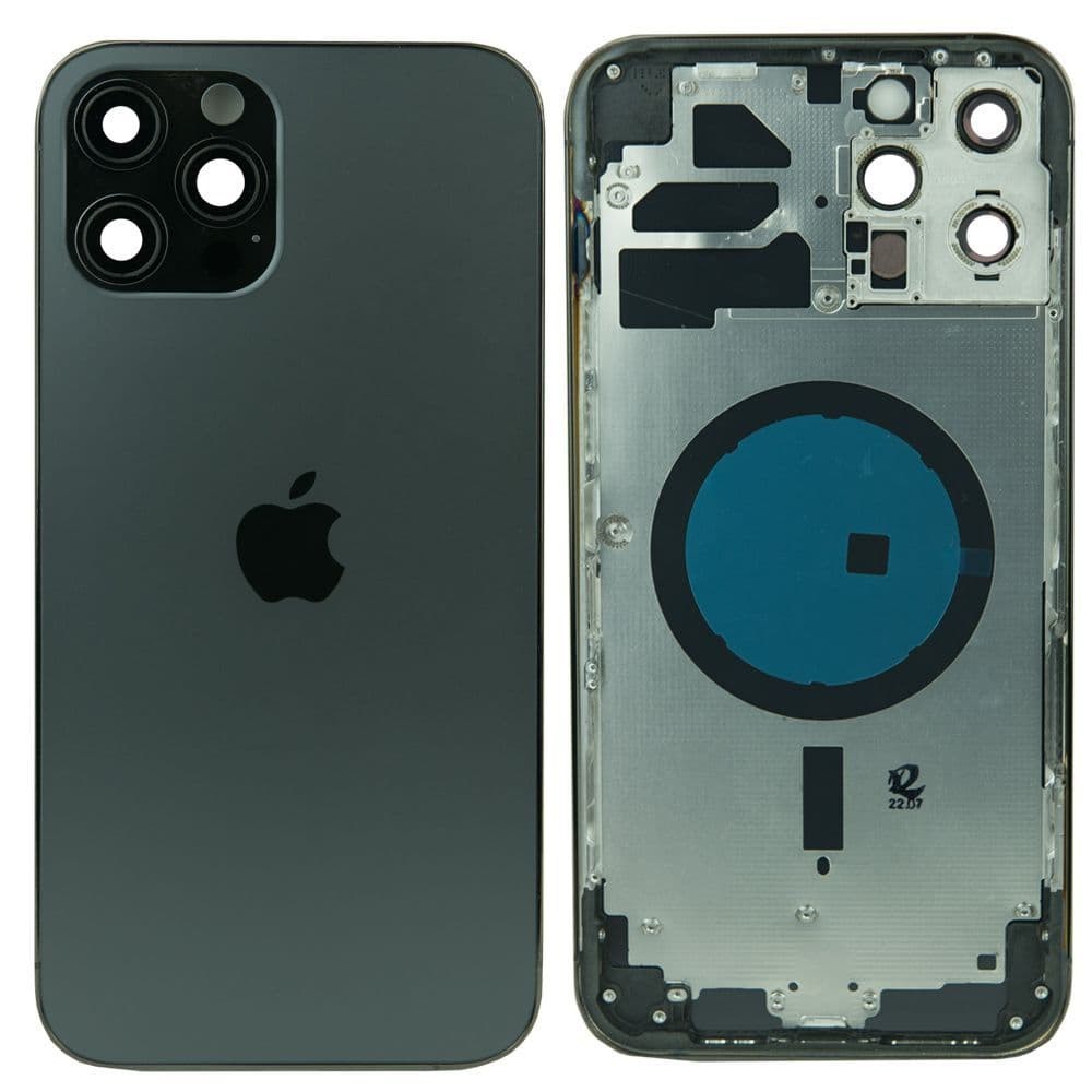 Корпус для iPhone 12 Pro Max, колір чорний фото 1