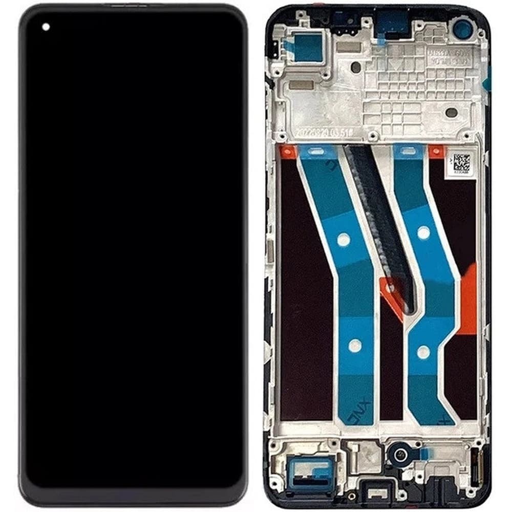 Дисплей для Realme 10 4G, з тачскріном і рамкою, чорний, OLED фото 1