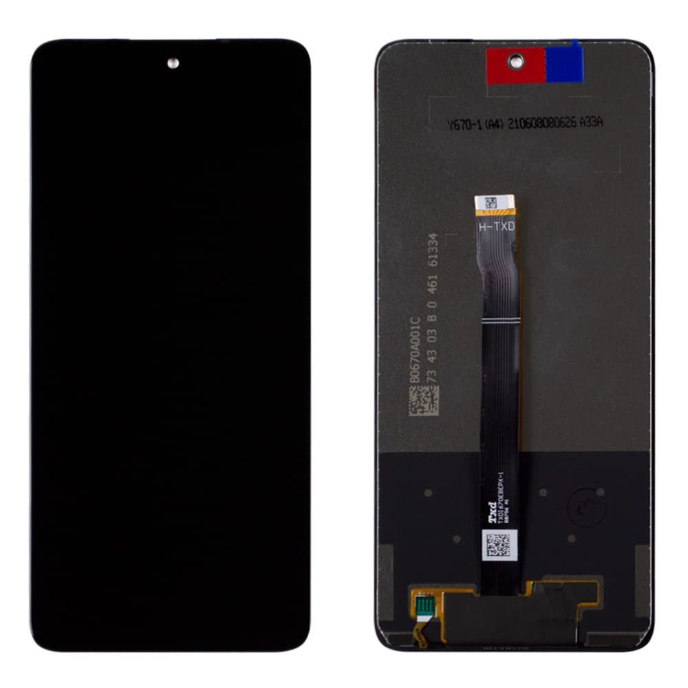 Дисплей для Huawei P Smart 2021/Honor 10X Lite (PPA-LX1/PPA-LX2) с тачскрином в сборе, цвет черный, оригинал фото 1