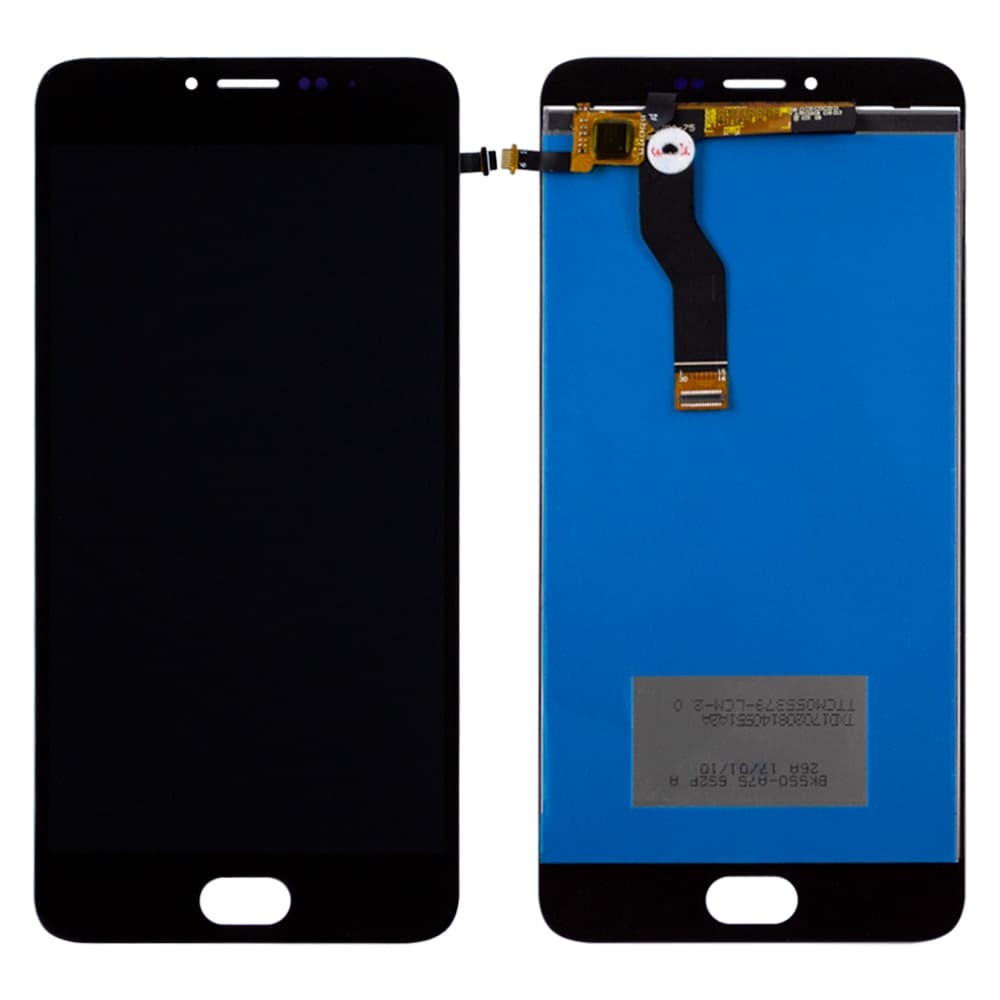 Дисплей для Meizu M3 Note (L681h) с тачскрином в сборе, цвет черный, оригинал с замененным стеклом фото 1