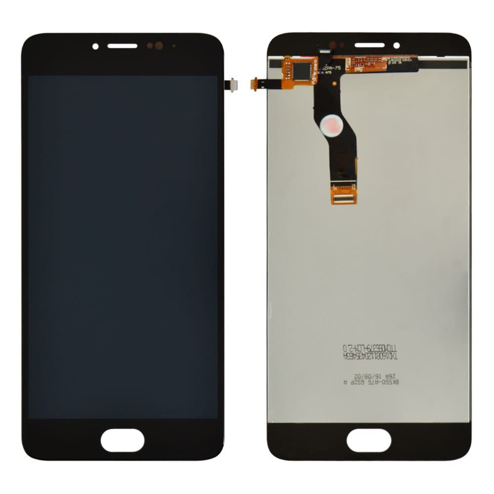 Дисплей для Meizu M3 Note (L681h) с тачскрином в сборе, цвет черный, оригинал фото 1