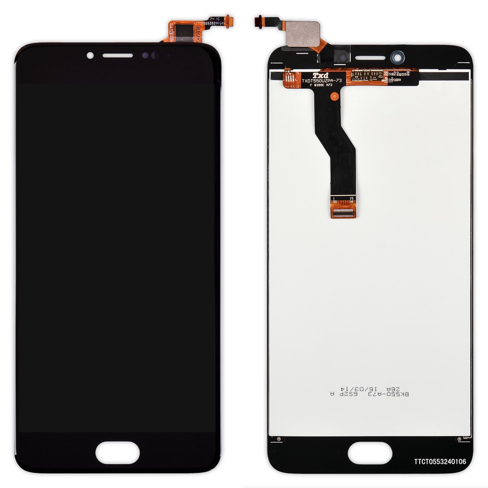 Дисплей Meizu M3 Note з тачскрином у зборі (колір чорний) версія L, Orig PRC, велика мікросхема фото 1