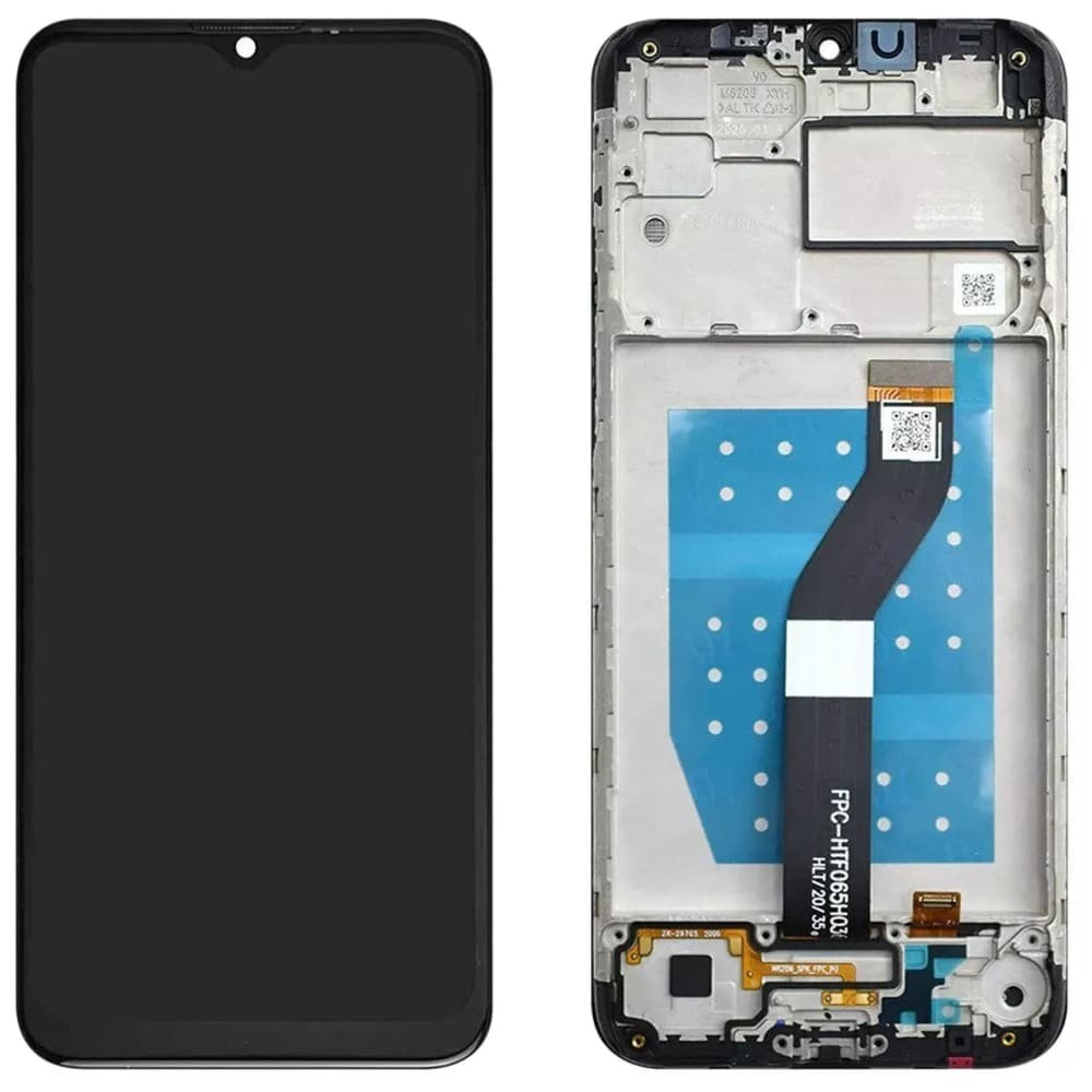 Дисплей для Motorola XT2055 G8 Power lite с тачскрином и рамкой, черный фото 1