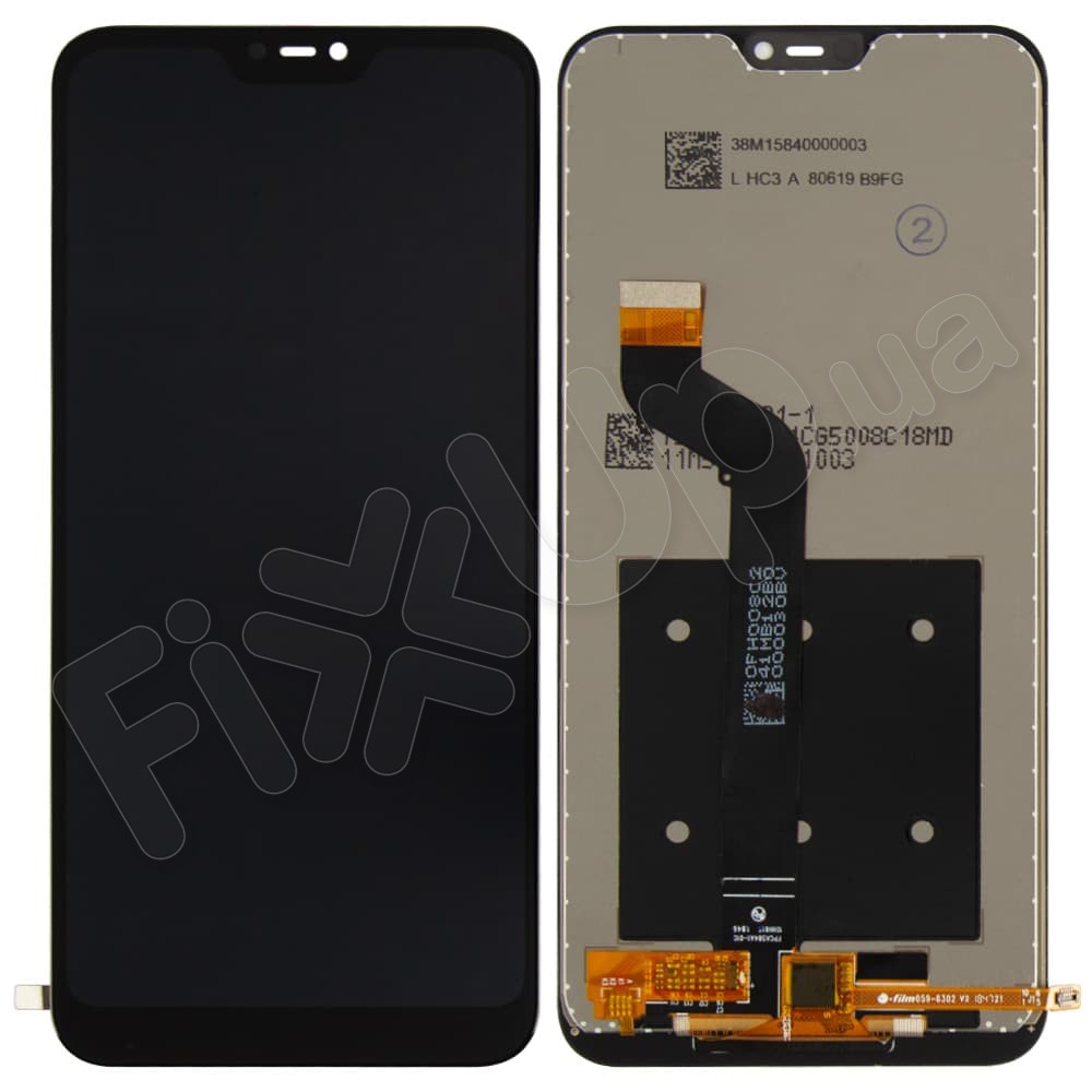 Дисплей для Xiaomi Mi A2 Lite, Redmi 6 Pro с тачскрином в сборе, цвет черный, оригинал с замененным стеклом фото 1
