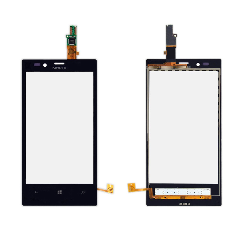 Тачскрін Nokia 720 Lumia, колір чорний фото 1