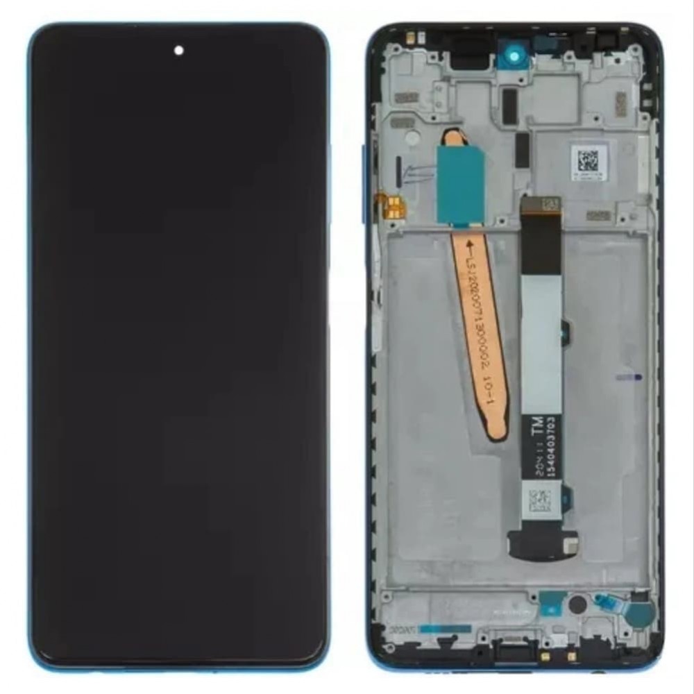 Дисплей для Xiaomi Poco X3, Poco X3 Pro, Mi10T Lite з тачскріном і рамкою, синій фото 1