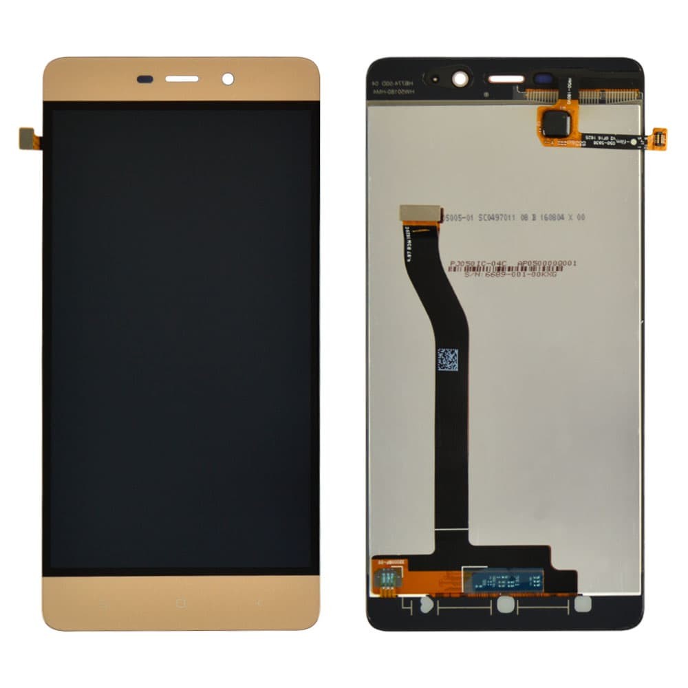 Дисплей для Xiaomi Redmi 4 Pro, Redmi 4 Prime с тачскрином в сборе, цвет золотой, оригинал с замененным стеклом фото 1
