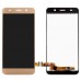 Дисплей Huawei Ascend Y6, Honor 4A с тачскрином в сборе, цвет золотой миниатюра 1