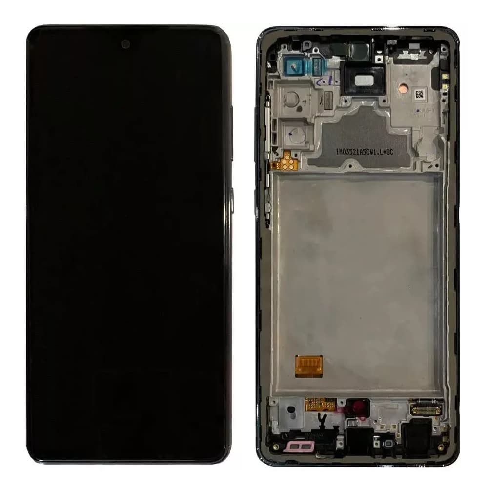 Дисплей для Samsung A725F /DS Galaxy А72 2021 з тачскріном і рамкою в зборі, колір чорний, IPS (TFT) фото 1