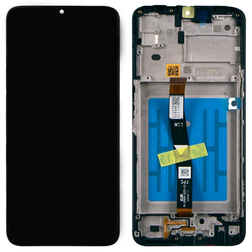 Дисплей для Samsung A226F Galaxy A22 2021 5G (GH81-20694A), з тачскріном і рамкою в зборі, колір чорний, сервісний оригінал фото 1