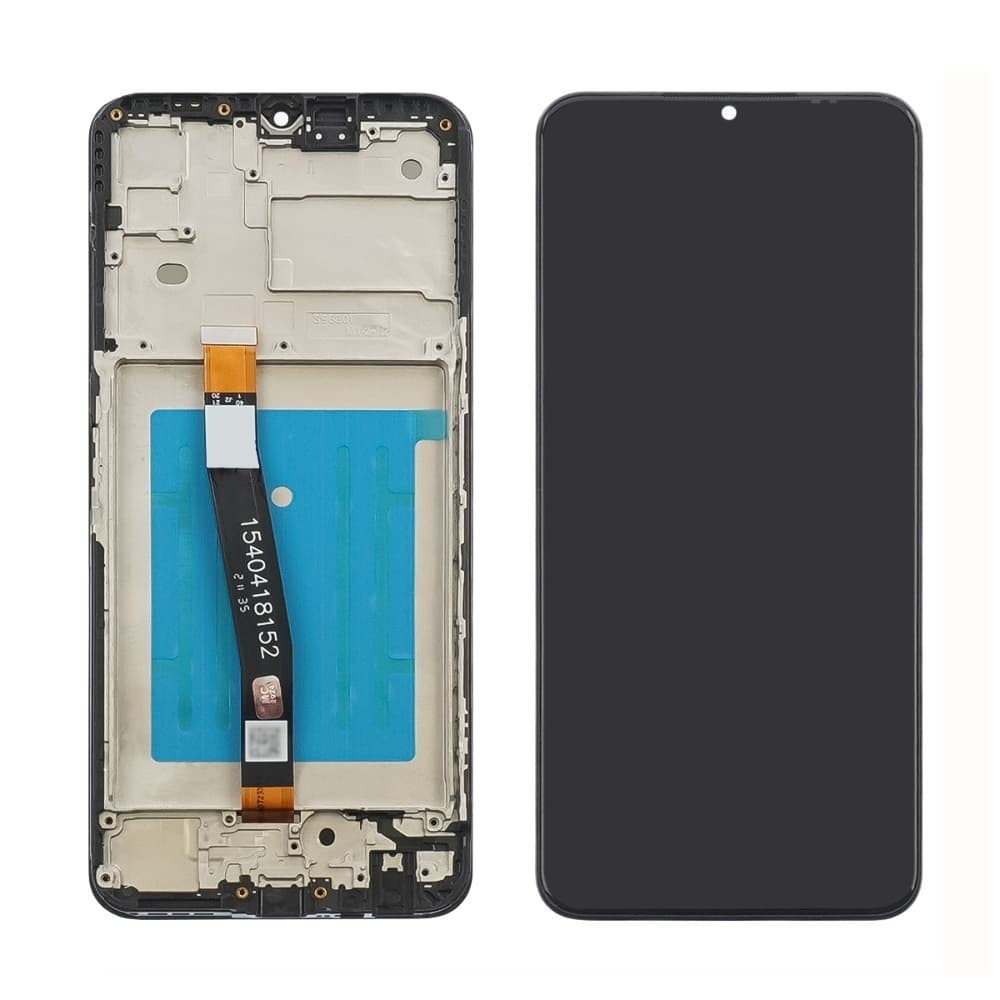Дисплей для Samsung A226B Galaxy A22 2021 5G, з тачскріном і рамкою в зборі, колір чорний, IPS (TFT) фото 1