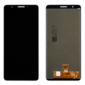 Дисплей для Samsung A013 (A013F/DS) Galaxy A01 2020 с тачскрином в сборе,  цвет черный, оригинал замененное стекло, без рамки