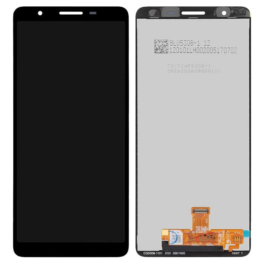 Дисплей Samsung A013F / DS Galaxy A01 2020 з тачскрином в зборі, колір чорний, сервісний оригінал фото 1