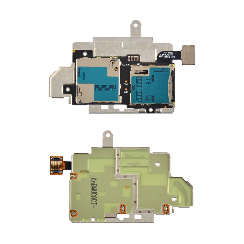 Слот для сим карты и карты памяти Samsung Galaxy S3 (i9300), со шлейфом фото 1
