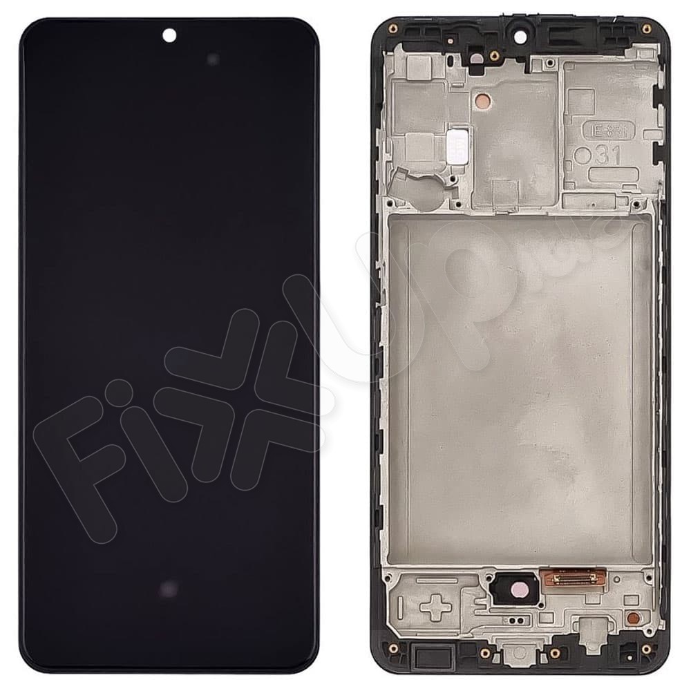 Дисплей для Samsung A315F/DS Galaxy A31 2020 с тачскрином и рамкой в сборе, цвет черный, OLED small LCD фото 1